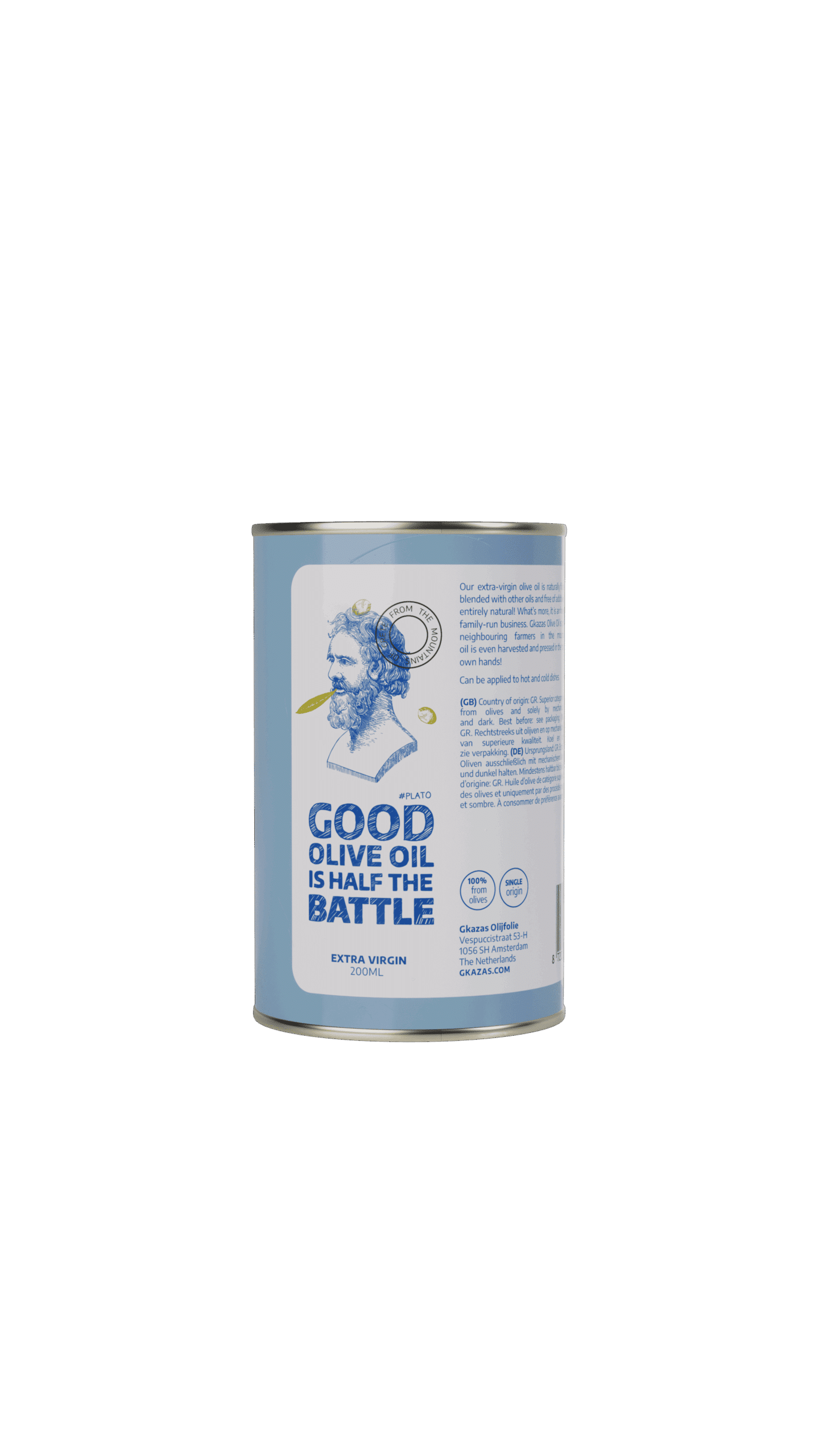 Extra virgin olive oil 200ML can - Image 2
