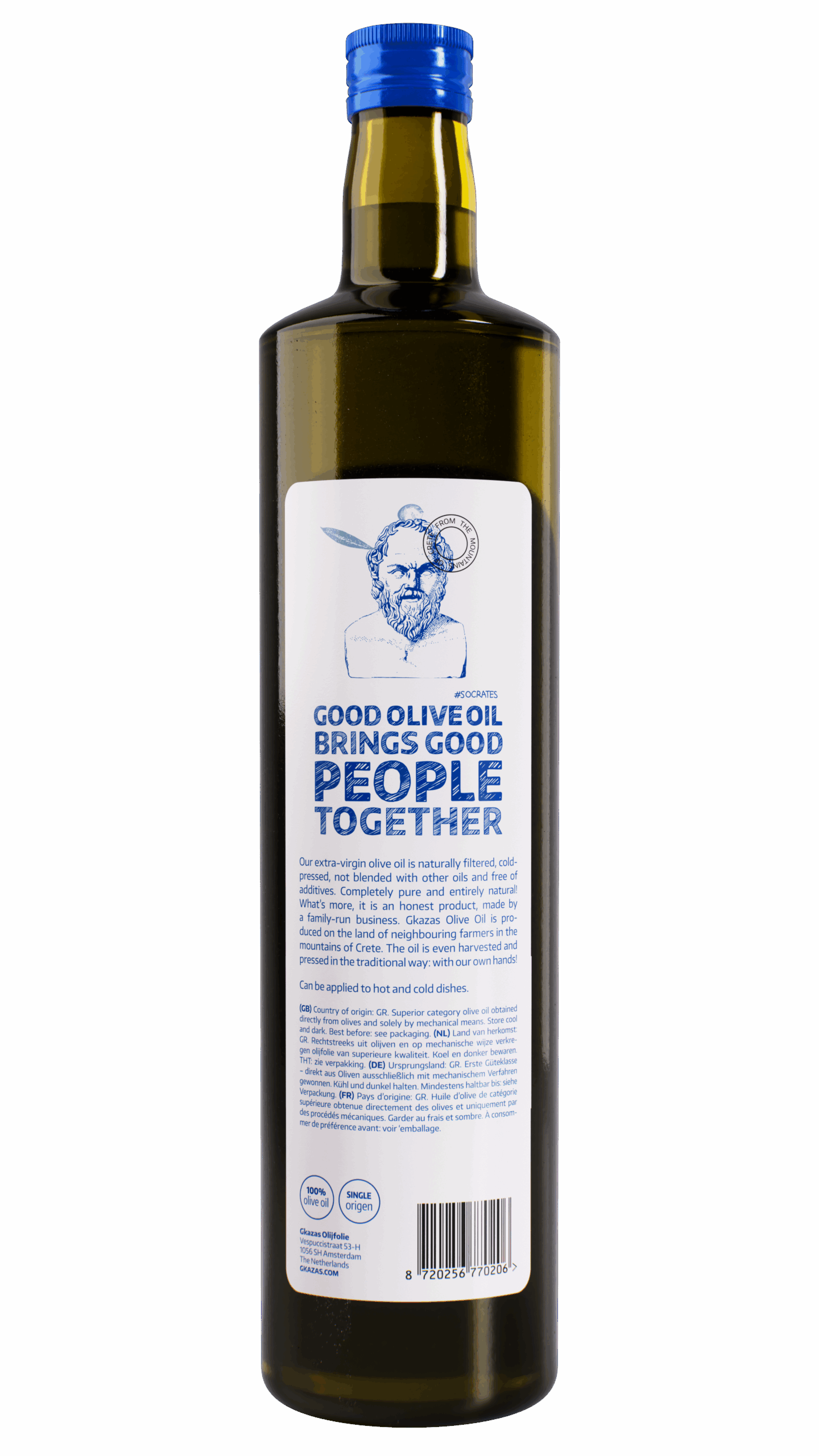Extra virgin olive oil 750ML bottle - Image 2